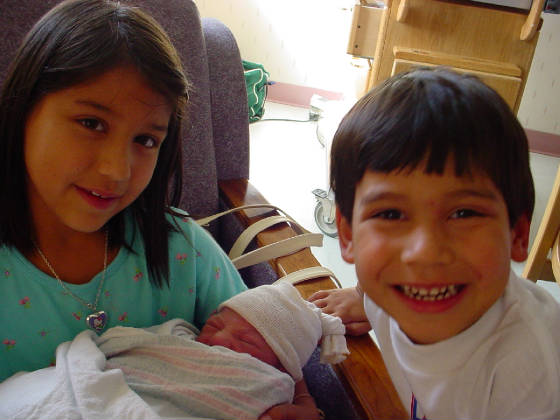 Olivia & Ethan with Isabella